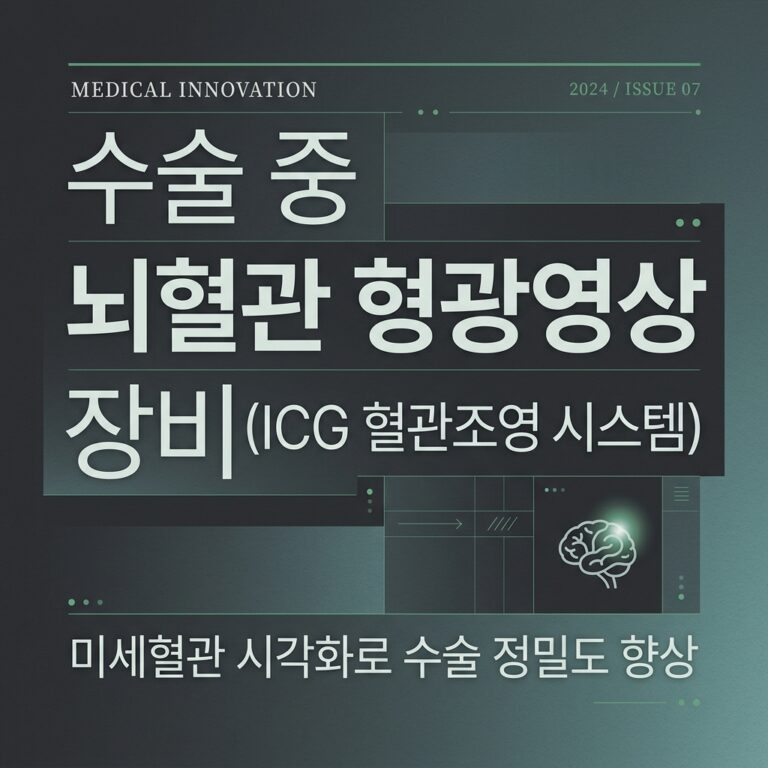 ai thumbnail typography 수술 중 뇌혈관 형광영상 장비ICG 혈관조영 시스템 1787724453